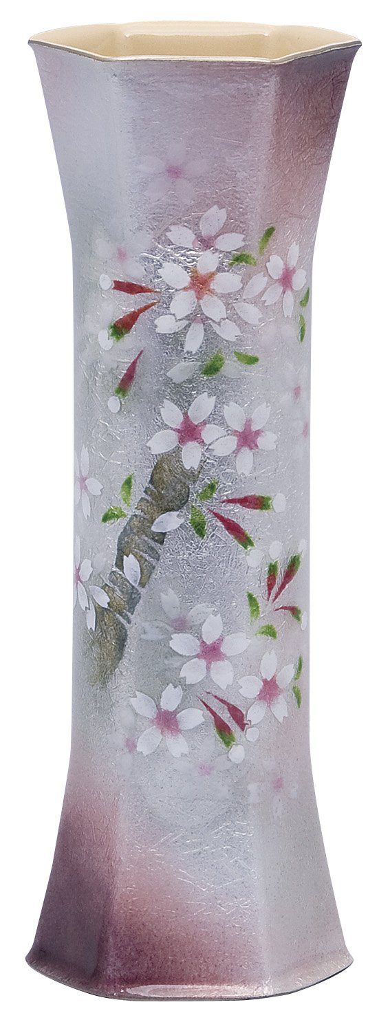 Amazon.co.jp: 彩光舎 七宝焼き 花瓶 一輪ざし 六角桜 109-06